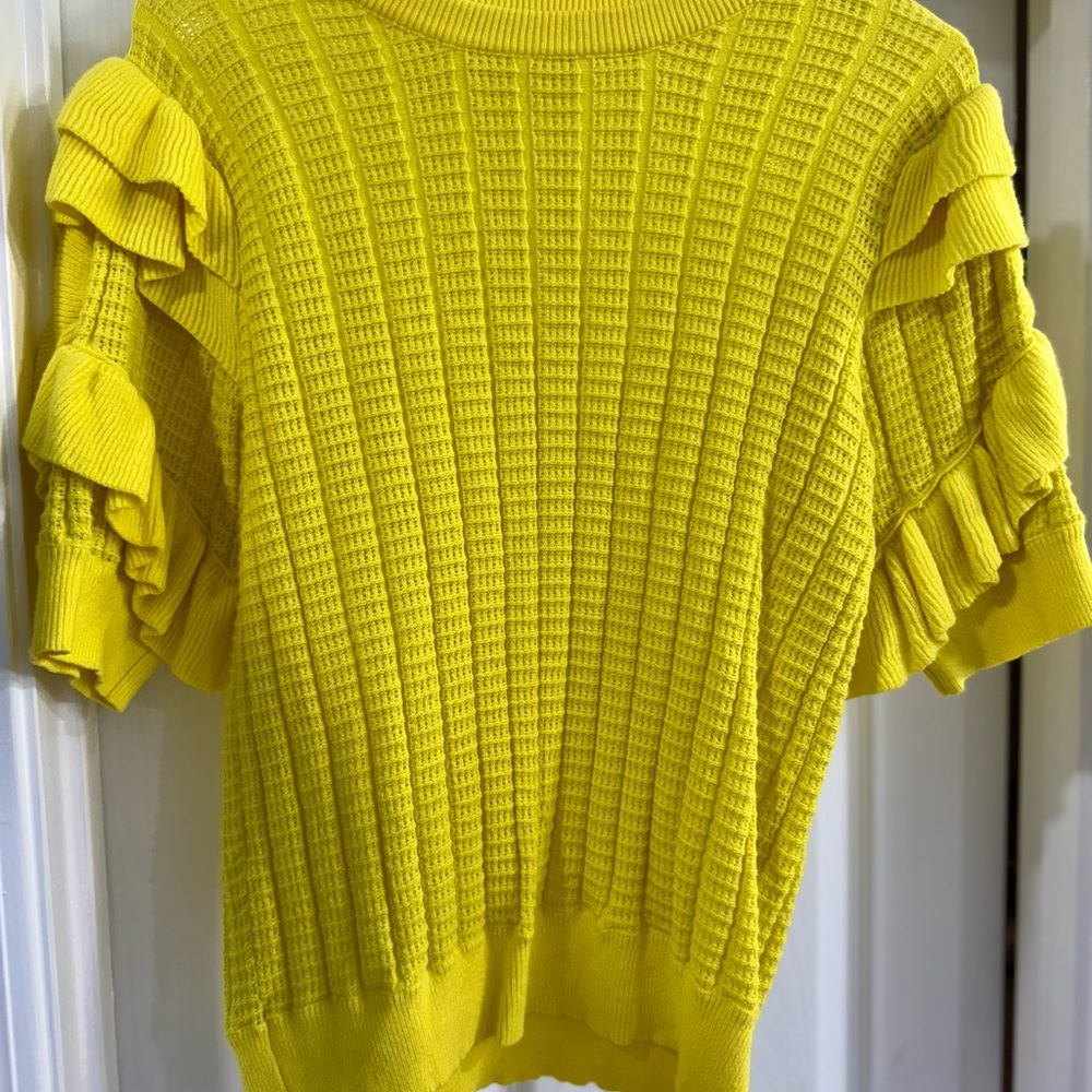 THML Vibrant Yellow Knit Top